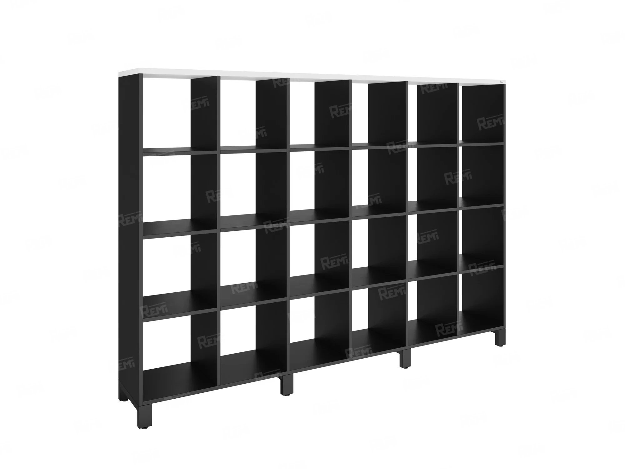 Стеллаж, 24 ячейки 2250х370х1620 RM141-225x37 Белый/Черный