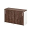 Низкий шкаф-купе на регулируемых опорах 1200x420x750 RM125-120x42 Дуб Апрельский шоколад/Белый
