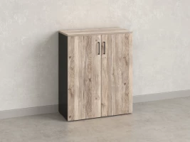 Шкаф распашной, регулируемые опоры, 3 уровня 900x420x1100 RM150-90x42 Дуб Маувелла/Черный