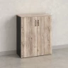 Шкаф распашной, регулируемые опоры, 3 уровня 900x420x1100 RM150-90x42 Дуб Маувелла/Черный