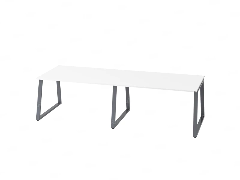 Cтол для переговоров, на A-обазном каркасе 2100x1200x750 RM083-210x120 Белый/Серый