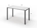 Прямоугольный стол RLG015 120x60x75 Белый, Серия ЛАЙТ | LIGHT