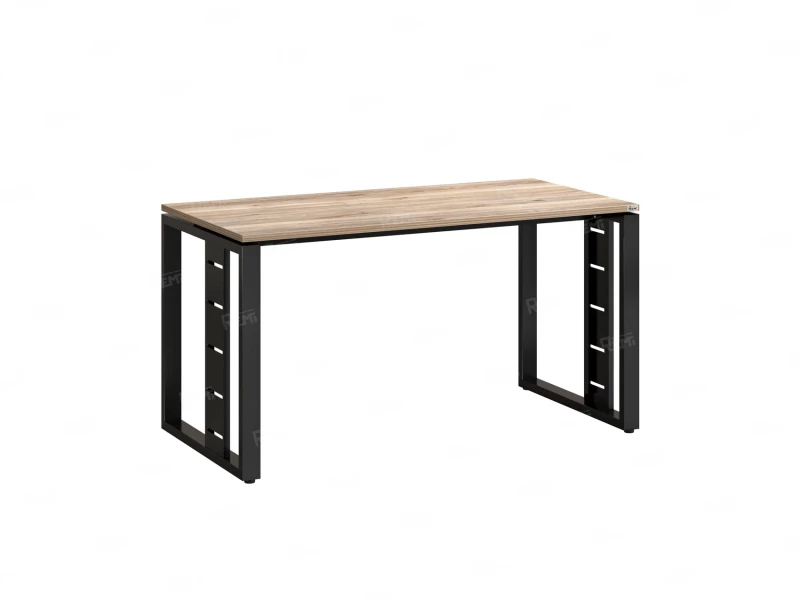 Стол прямой на О-образных опорах 1000x900x750 RM040-10x9 Дуб Маувелла/Черный