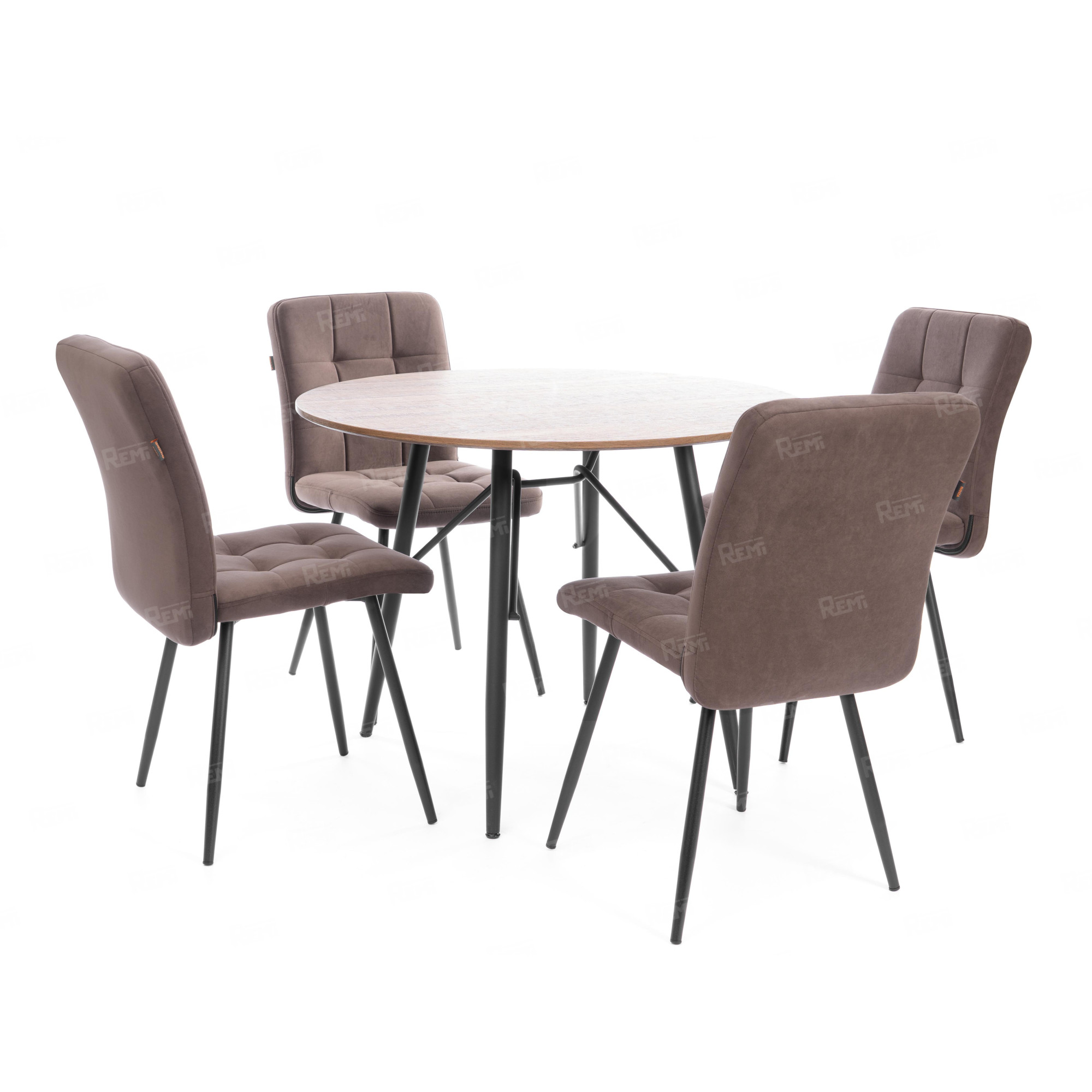 Стул обеденный Medeo Коричневый/Коричневый, Велюр (арт. 25047)