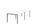 Cтол для переговоров, на П-образном каркасе 2000x1400x750 RM080-200x140 Белый/Серый