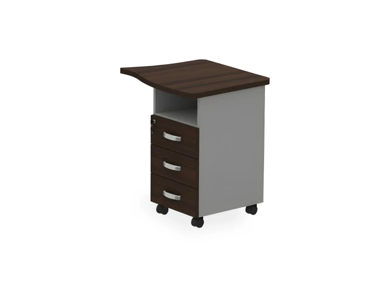 BRL RB089-73х60R Тумба приставная правая 730х600х740 Венге/Серый вулканический