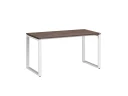 Стол прямой на O-образных опорах 1200x600x750 RM002-12x6 Дуб Апрельский шоколад/Белый