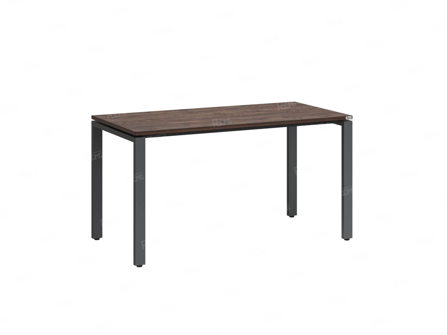 Стол прямой на П-образных опорах 800x700x750 RM001-8x7 Дуб Апрельский шоколад/Серый