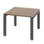 Журнальный стол с полкой 700x600x550 RM183-7x6 Дуб Юстус/Серый