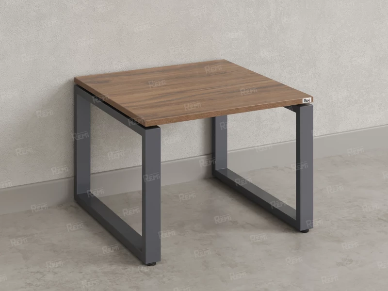 Журнальный стол с полкой 900x700x550 RM182-9x7 Дуб Юстус/Серый