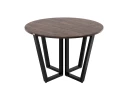 Круглый стол на U-образных опорах 1400x1400x750 RM188-14x14 Дуб Апрельский шоколад/Черный