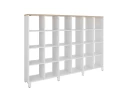 Стеллаж, 24 ячейки 2250х370х1620 RM141-225x37 Вяз Швейцарский светлый/Белый