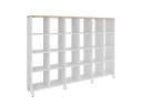 Стеллаж, 24 ячейки 2250х370х1620 RM141-225x37 Вяз Швейцарский светлый/Белый