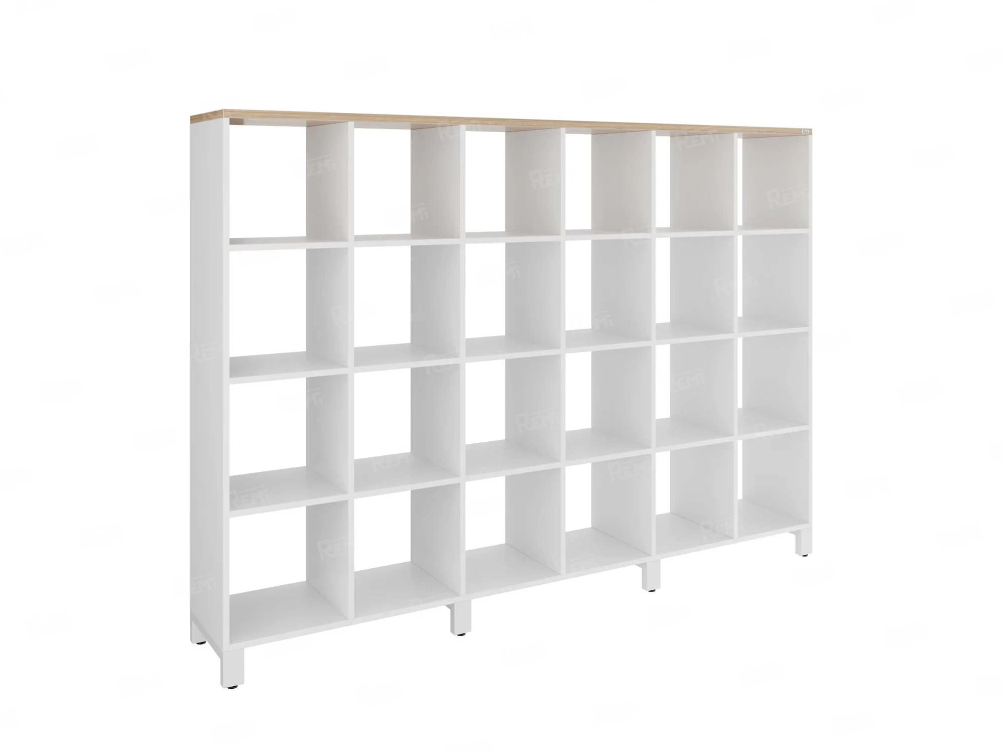 Стеллаж, 24 ячейки 2250х370х1620 RM141-225x37 Вяз Швейцарский светлый/Белый