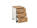 Тумба мобильная, 3 ящика 400x500x600 RM120-40x50 Дуб Юстус/Белый