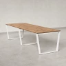 Cтол для переговоров, на V-обазном каркасе 2500x1450x750 RM082-250x145 Юстус/Белый