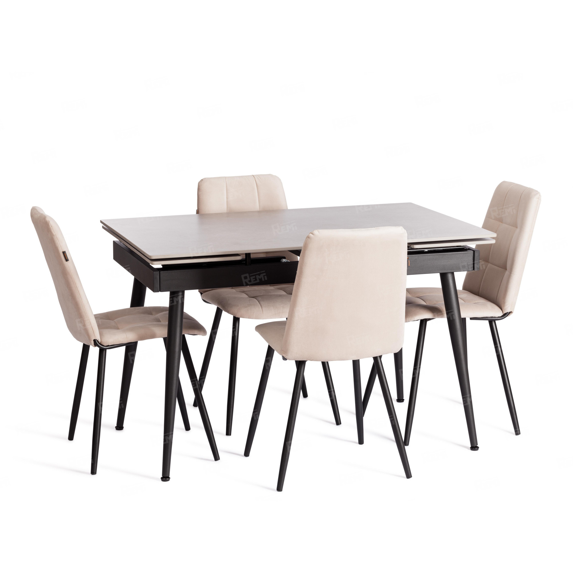 Стул обеденный Asti Молочный/Молочный, Велюр (арт. 21840)