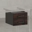 Тумба подвесная, два ящика 400x452x300 RM201-16х8 Дуб Апрельский Шоколадный/Серый