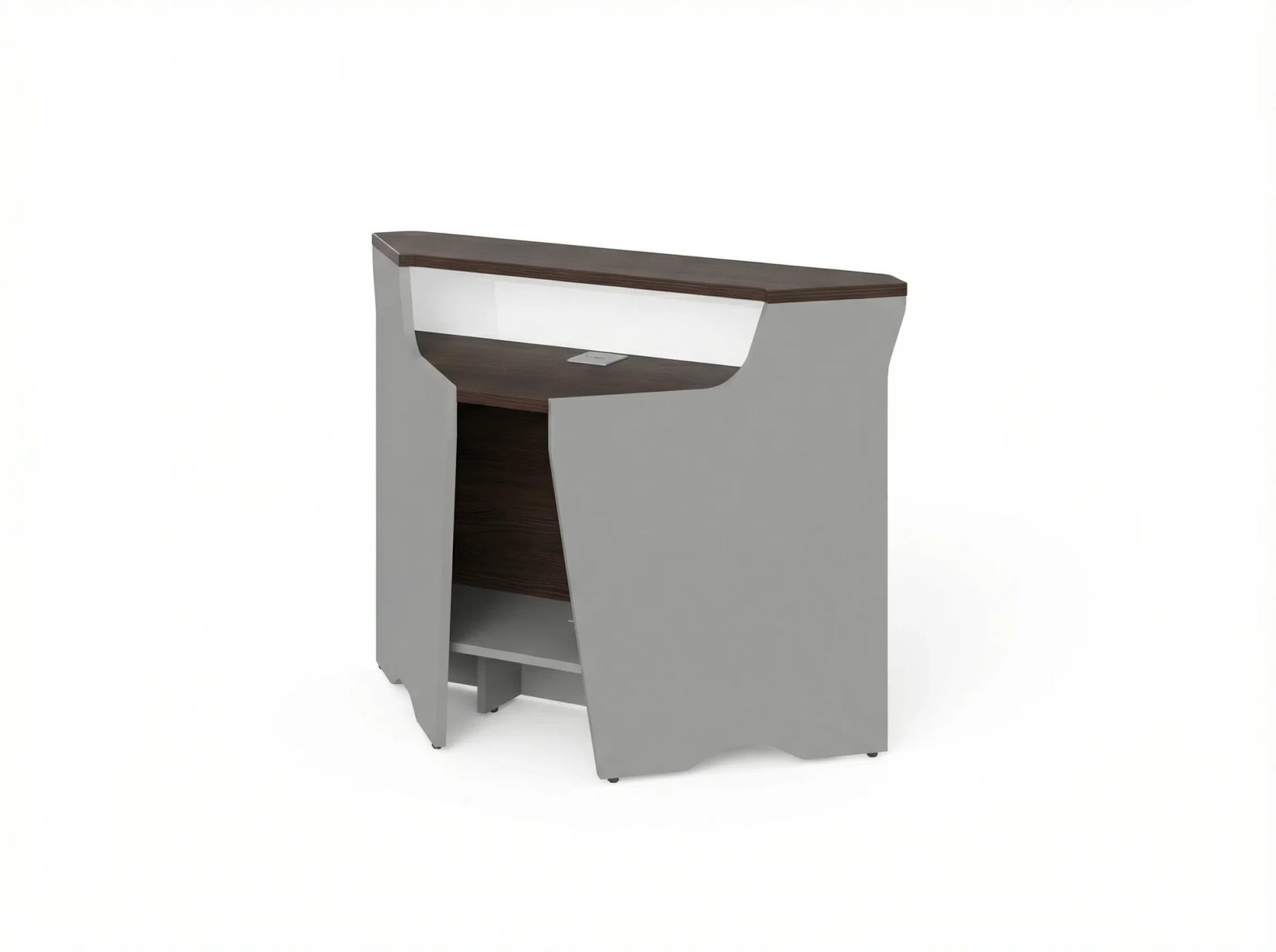 BRL RB079-92х92 Модуль угловой, низкий 920х920х960 Венге/Серый вулканический