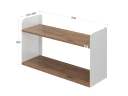 Полка настенная 900x300x500 RM190-90x30 Дуб Юстус/Белый
