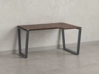 Стол угловой, U-опора, правый 1800x900/1200x750, RM050-18x9-12 Дуб Апрельский шоколад/Серый