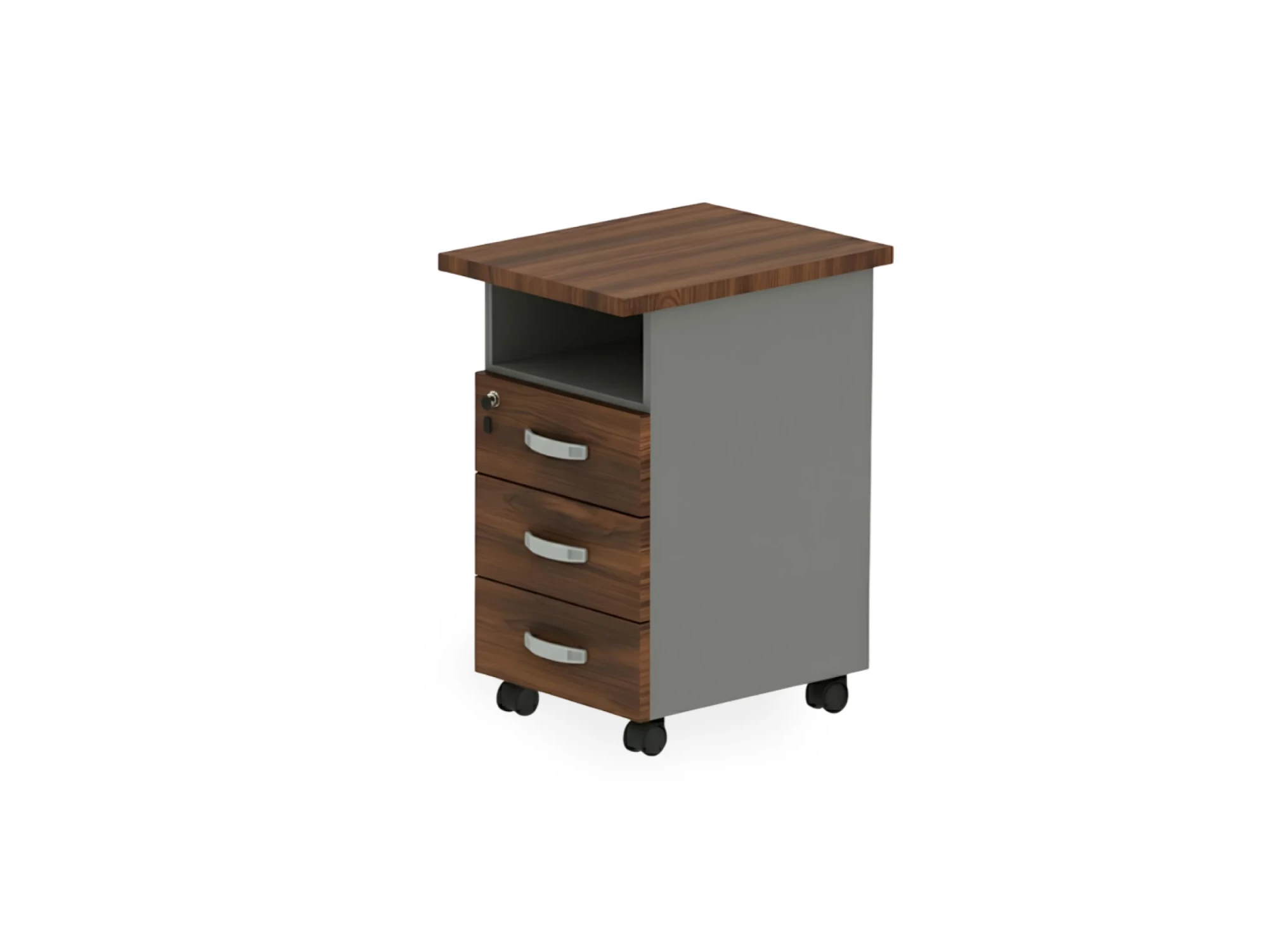 BRL RB091-45х58R Тумба приставная правая 450х580х740 Орех Вармия/Серый вулканический