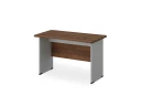 BRL RB002-140х85 Стол прямой с вогнутой столешницей 850 мм 1400х850х740 Орех Вармия/Серый вулкан-кий