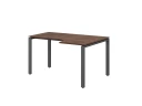 Стол угловой, П-опора, правый 1400x900/1200x750, RM052-14x9-12 Дуб Апрельский шоколад/Серый