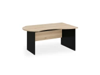 BRL RB004-160х100R Стол асимметричный правый 1600х1000х740 Акация/Черный
