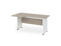 BRL RB085-160х95L Угловое рабочее место левое 1600х950х740 Шорвуд/Белый
