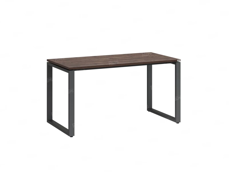 Стол прямой на O-образных опорах 1200x600x750 RM002-12x6 Дуб Апрельский шоколад/Серый