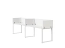 Бенч-система в 1 ряд, 2 рабочих места 5 ЛДСП экранов 2000x600x750 RM168-2-20x6 Белый/Белый