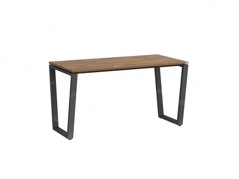 Стол прямой на U-образных опорах 2000x600x750 RM003-20x6 Дуб Юстус/Серый