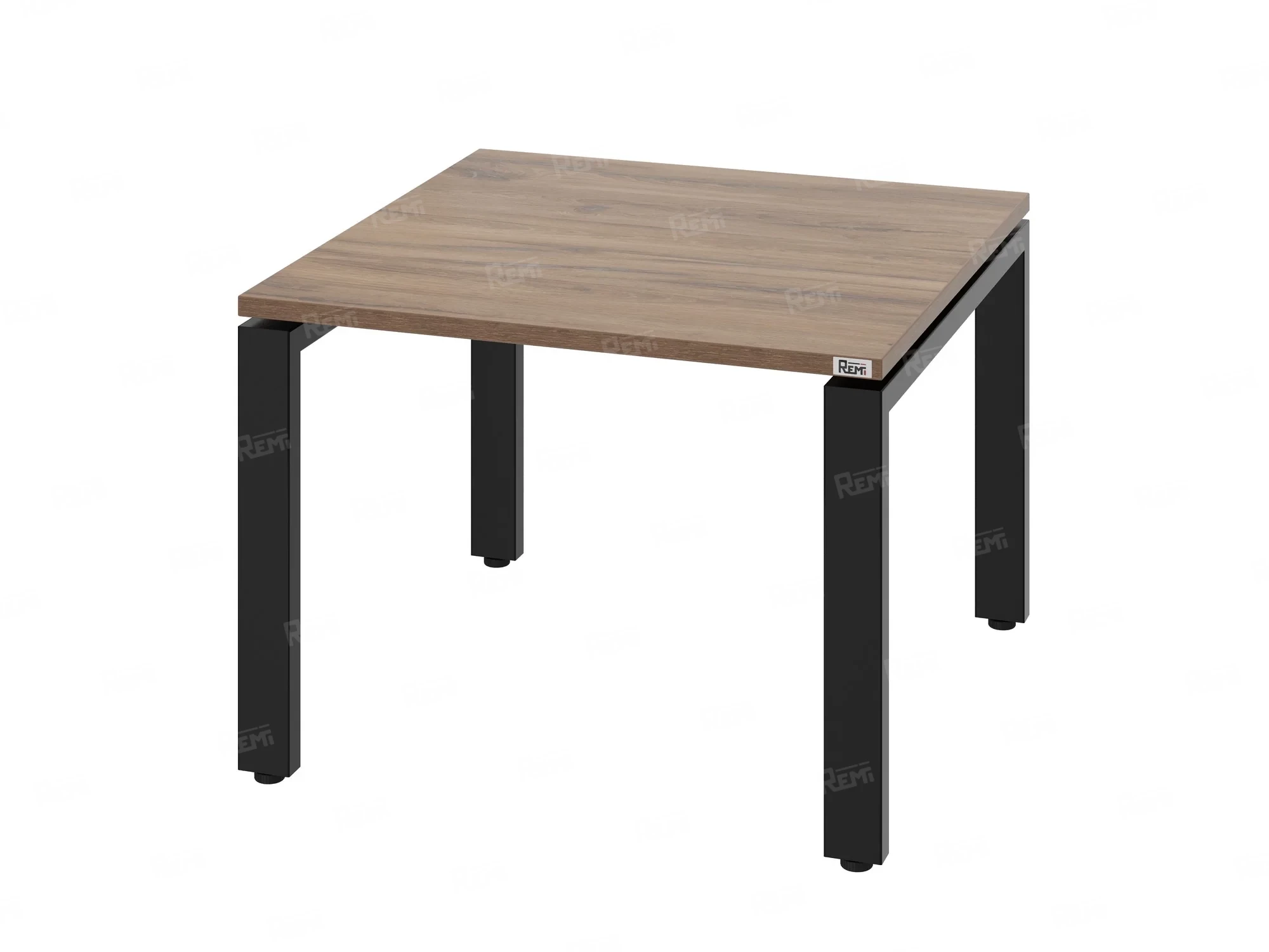 Журнальный стол с полкой 700x600x550 RM183-7x6 Дуб Юстус/Черный