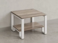 Журнальный стол с полкой 800x600x550 RM181-8x6 Дуб Маувелла/Белый