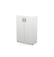 Шкаф 3 RE108 уровня, З/С ХДФ 79,8x42x120 см Белый/Белый, Серия Еврова | Europe