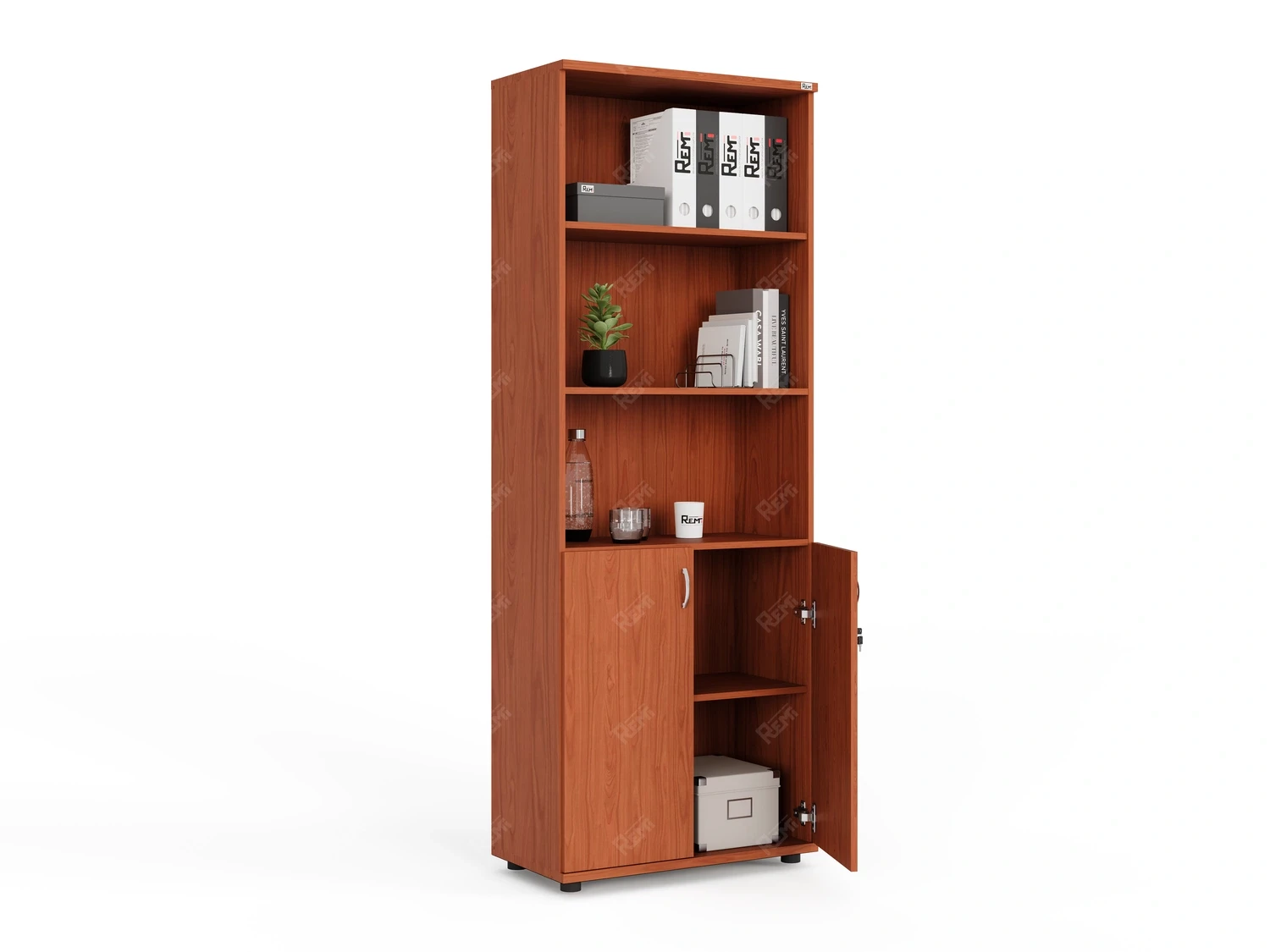 Шкаф комбинированный RLG037 700х350х1830 Орех Итальянский, Серия ЛАЙТ | LIGHT