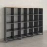 Стеллаж, 24 ячейки 2250х370х1620 RM141-225x37 Вяз Швейцарский светлый/Серый