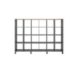 Стеллаж, 24 ячейки 2250х370х1620 RM141-225x37 Вяз Швейцарский светлый/Серый