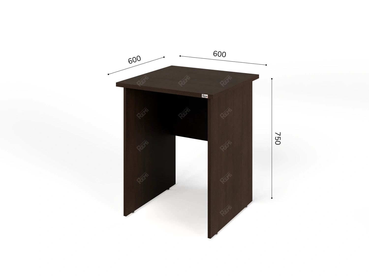 Прямоугольный стол RLG001 60x60x75 Венге, Серия ЛАЙТ | LIGHT