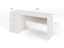 Однотумбовый стол RLG007 160x60x75 Дуб Молочный, Серия ЛАЙТ | LIGHT