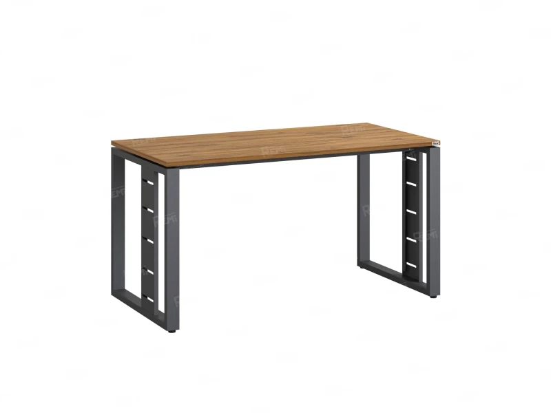 Стол прямой на О-образных опорах 2000x700x750 RM040-20x7 Юстус/Серый