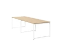 Cтол для переговоров, на О-обазном каркасе 2200x1450x750 RM081-220x145 Вяз Швейцарский светлый/Белый