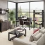 Cтол для переговоров, на П-образном каркасе 2200x1250x750 RM080-220x125 Дуб Апрельский шоколад/Черный