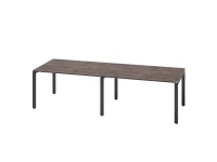 Cтол для переговоров, на П-образном каркасе 2500x1200x750 RM080-250x120 Дуб Апрельский шоколад/Черный