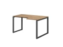 Стол угловой, О-опора, правый 1400x600/900x750, RM054-14x6-9 Дуб Юстус/Серый