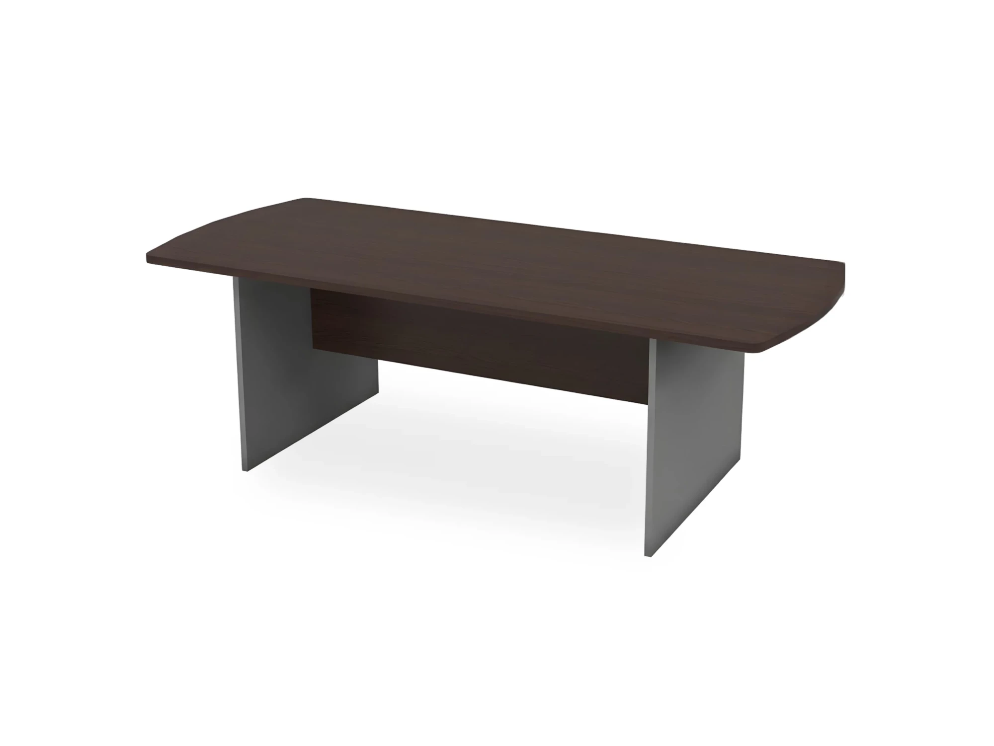 BRL RB009-230х100 Конференц-стол симметричный 2300х1000х740 Венге/Серый вулкан-кий