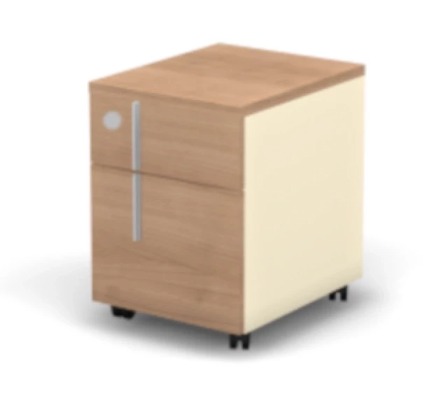 Тумба 1 ящик RAC021к + 1 файлбокс, левая 40,8x50x55,7см Акация Шеффилд/Кашемир, Серия Аккорд / Accord. Серия Аккорд / Accord. Серия Аккорд / Accord