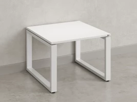 Журнальный стол с полкой 1200x600x550 RM182-12x6 Белый/Белый