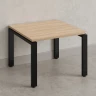 Журнальный стол с полкой 600x700x550 RM183-6x7 Вяз Швейцарский светлый/Черный